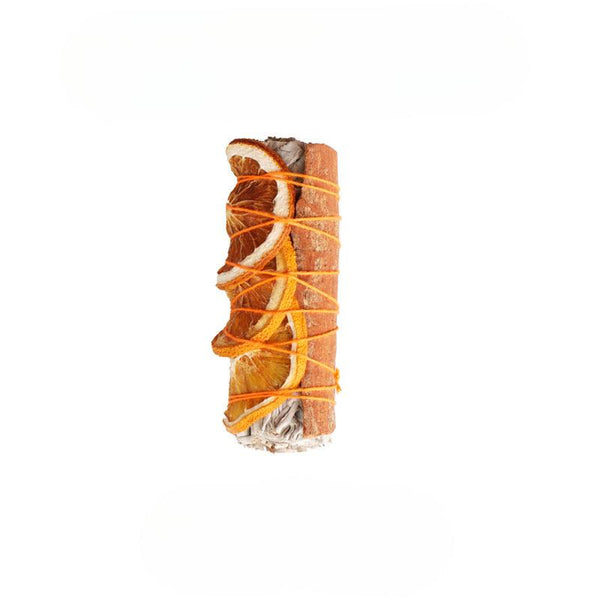 White Sage Smudge Sticks Mixed Orange Cinnamon, Eucalyptus | DaoZeno