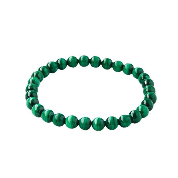 Malachite Green Crystal Bracelet for Business Alchemy & EM Field Detox | DaoZeno