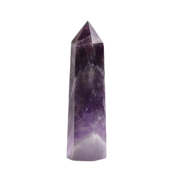 Amethyst Healing Tower – Hexagonal Feng Shui Crystal for Energy Clarity | DaoZeno