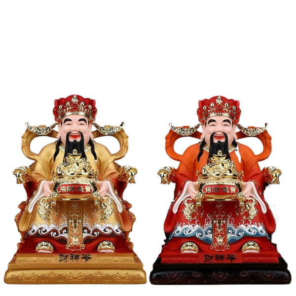 God of Wealth Ornament Goddess of Fortune Resin Statue of Buddha | DaoZeno