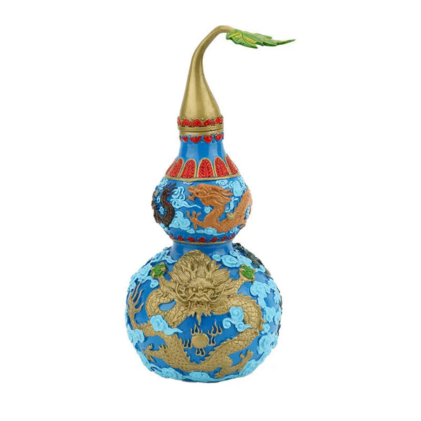 brass-painted-dragon-gourd-talisman-ornament-for-protection-peace-daozeno