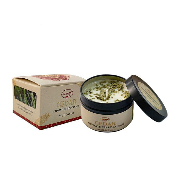Cedar Aromatherapy Scented Candle For Meditation & Cleansing | DaoZeno