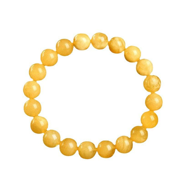 Full Honey Amber Bead Bracelet for Cleansing & Positive Energy | DaoZeno
