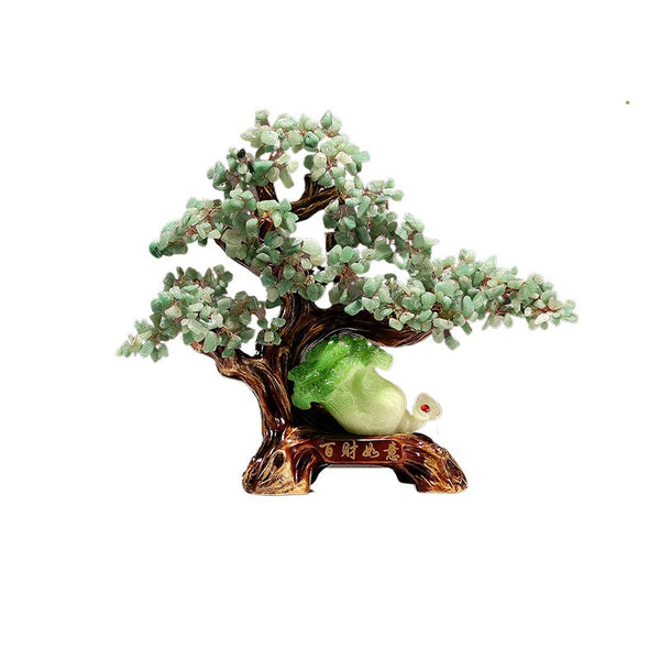 Green Aventurine Crystal Tree for Wealth Flow & Growth Activation | DaoZeno