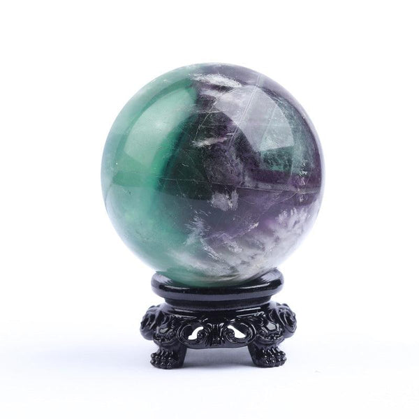 Green Phantom Quartz Sphere – Feng Shui Energy Sculpture | DaoZeno