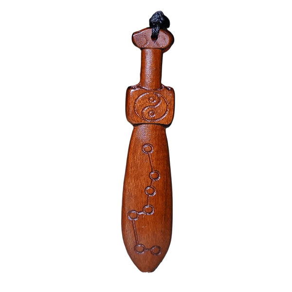 lightning-struck-wood-taoist-rituals-seven-star-sword-pendant-necklace-daozeno