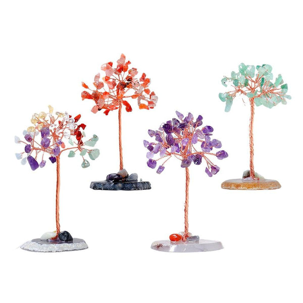 Five Elements Crystal Tree with Bagua Agate Altar | DaoZeno