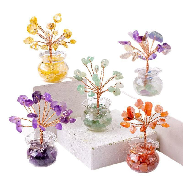 Five Elements Mini Rainbow Crystal Feng Shui Tree | DaoZeno