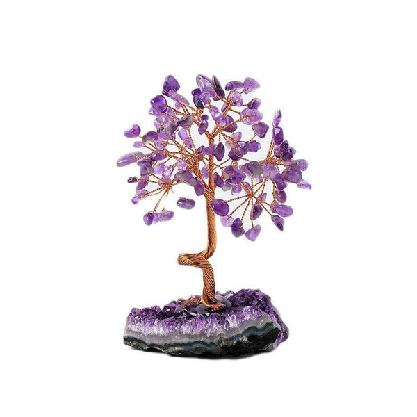 Amethyst & Rainbow Feng Shui Crystal Tree | DaoZeno