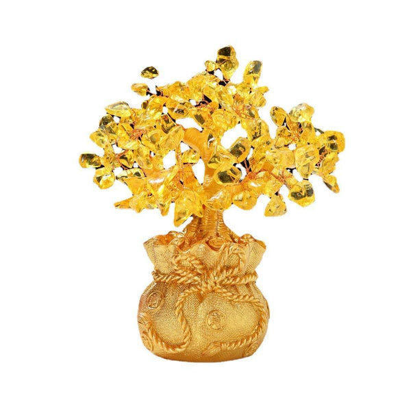 Citrine Feng Shui Tree with Abundance Bowl & Blessings | DaoZeno