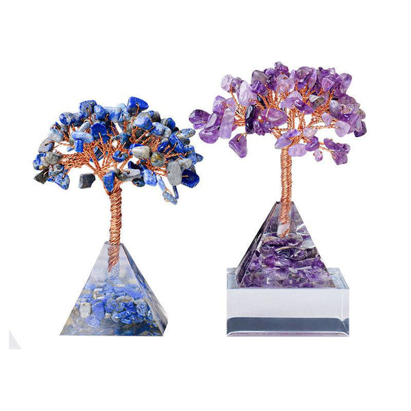 Energy Pyramid Bonsai - Sacred Geometry Crystal Tree | DaoZeno