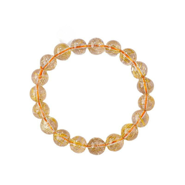 Golden Quartz Crystal Bracelet for Wealth Vortex & Bio-Circuitry | DaoZeno