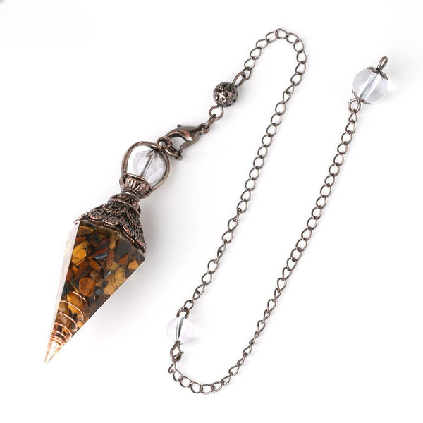Crystal Pendulum Hexagonal Reiki Tool for Wiccan Dowsing | DaoZeno