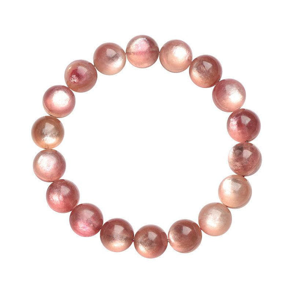 Pink Lithium Mica Crystal Bracelet for Anxiety Alchemy & Bio-Shielding | DaoZeno