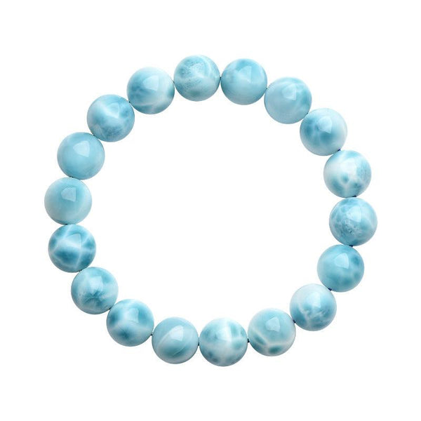 Atlantean Oceanic Larimar Blue Crystal Bracelet for Stress Dissolve | DaoZeno
