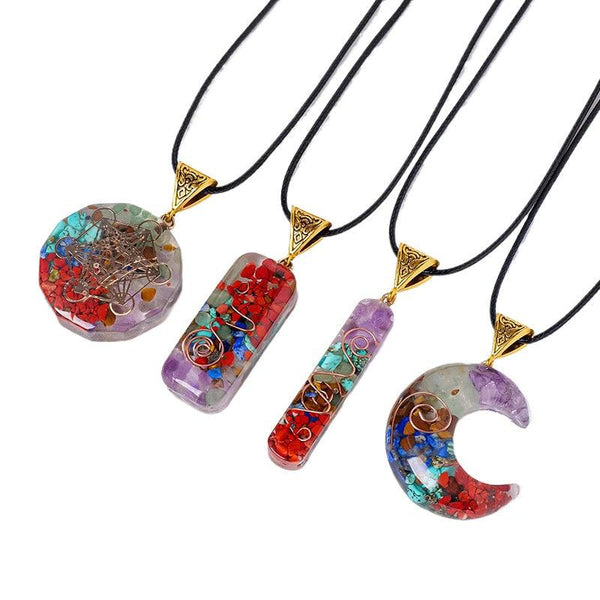 Rainbow Orgone Energy Pendant for Aura Armor & Vortex Flow | DaoZeno