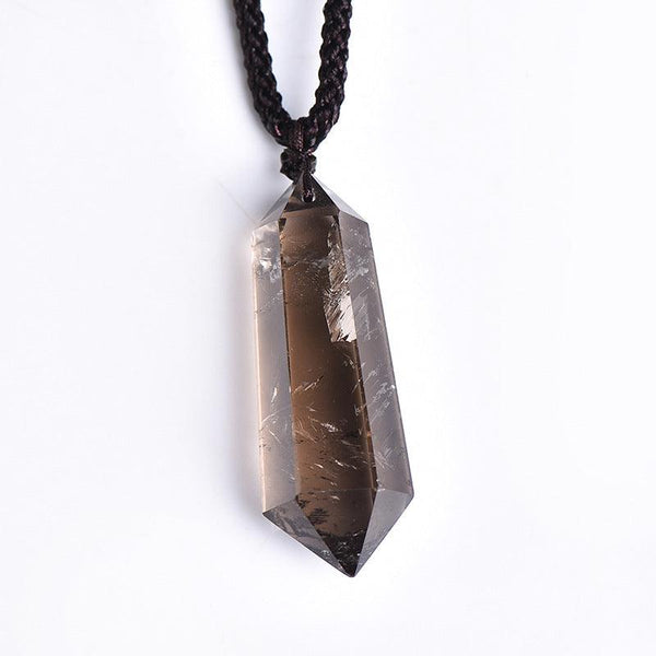 Crystal Pillar Energy Pendant – Necklace for Aura Shield & Mental Clarity | DaoZeno
