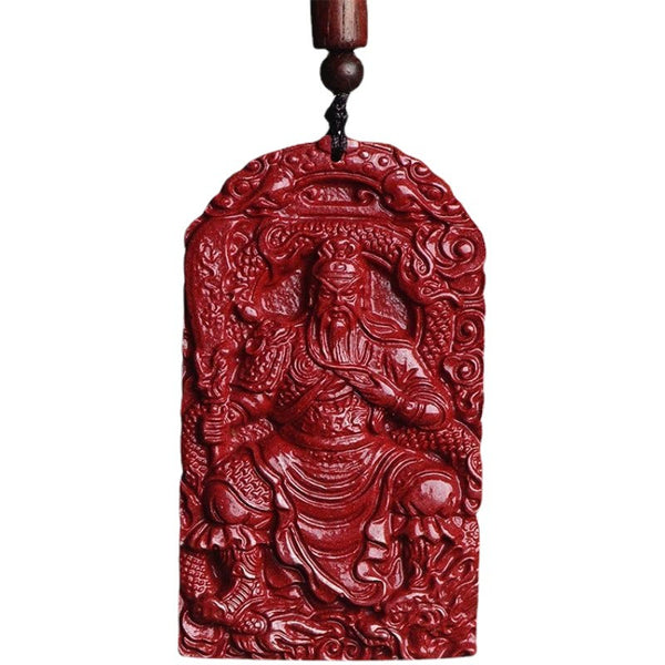 red-cinnabar-guan-yu-pendant-necklace-for-protection-peace-daozeno