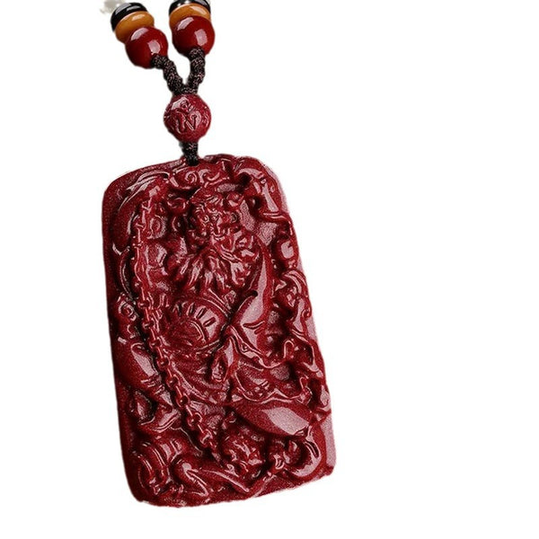 red-cinnabar-zhong-kui-pendant-necklace-for-protection-and-blessings-daozeno
