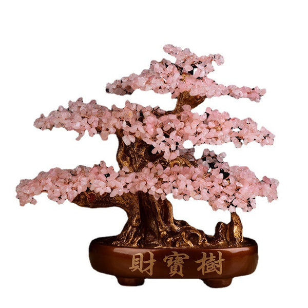 Rose Quartz Feng Shui Life Tree for Harmony & Heart Vortex | DaoZeno