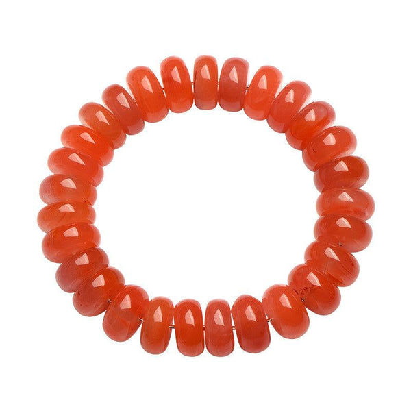 Southern Red Agate Abacus Bead Bracelet for Protection & Healing | DaoZeno