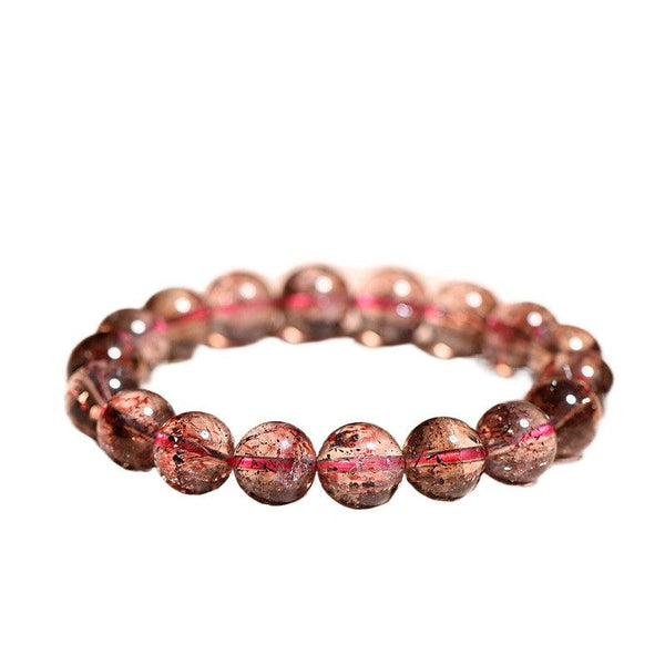 Strawberry Quartz Crystal Bracelet for Love & Aura Renaissance | DaoZeno