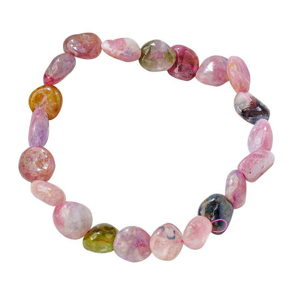 Tourmaline Tumbled Stone Crystal Bracelet for Healing & Energy | DaoZeno